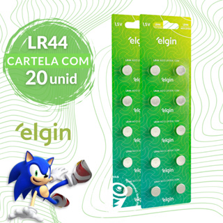 20 Baterias Alcalinas LR44 AG13 L1154 Elgin Moeda Botão Relógio - 02 Cartelas com 10 Unidades em Oferta na Shopee