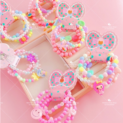 24 Pulseiras(6 conjuntos) Para Criança Infantil Frutas Doces Coloridos 24 Pulseiras(6 conjuntos) Para Criança Infantil Frutas Doces Coloridos