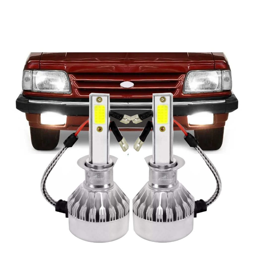 Lâmpadas Super Led 6500k Del Rey Escort Pampa Corcel Pampa Belina Courier Verona Versailles  Farol Milha