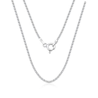 Corrente Feminina Pipoca Diamantada 45cm Prata 925