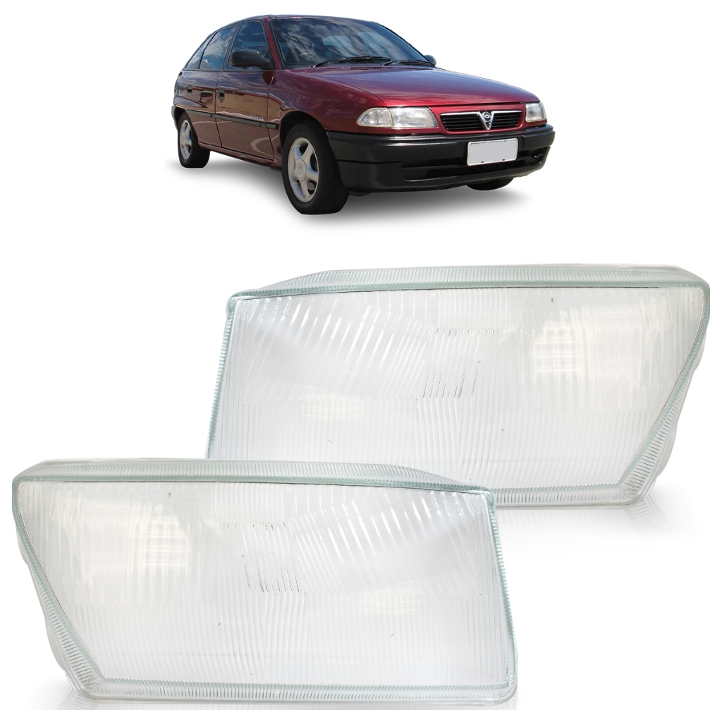 Lente Farol Dianteiro Astra 1993 1994 1995 1996 Transparente Lente Estriada Vidro em Oferta na Shopee