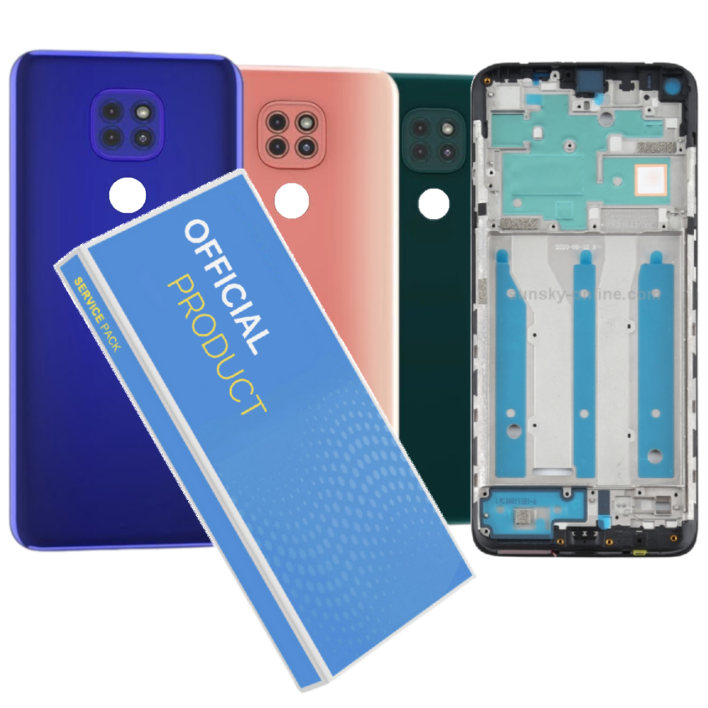 Carcaça Aro Chassis + Com Tampa Traseira Compatível Moto G9 Play XT2083 + Lente Câmera!