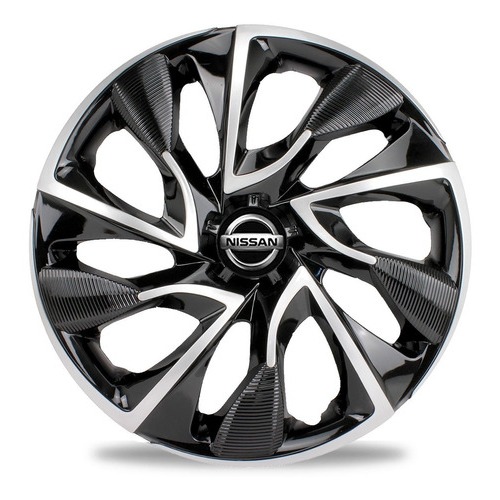 Jogo 4 Calota Ds4 Aro 13/14/15 Nissan Versa March Sentra Kicks - Esportiva