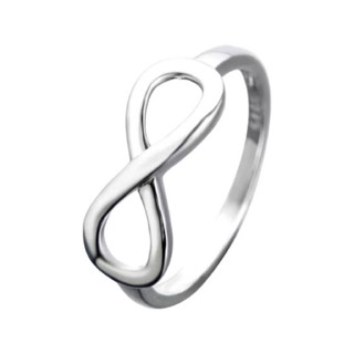 Anel do Infinito de Aço Inoxidável Delicado Feminino