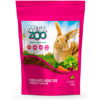 Ração para Coelhos Ornamentais Adultos Megazoo 1,2kg em Oferta na Shopee