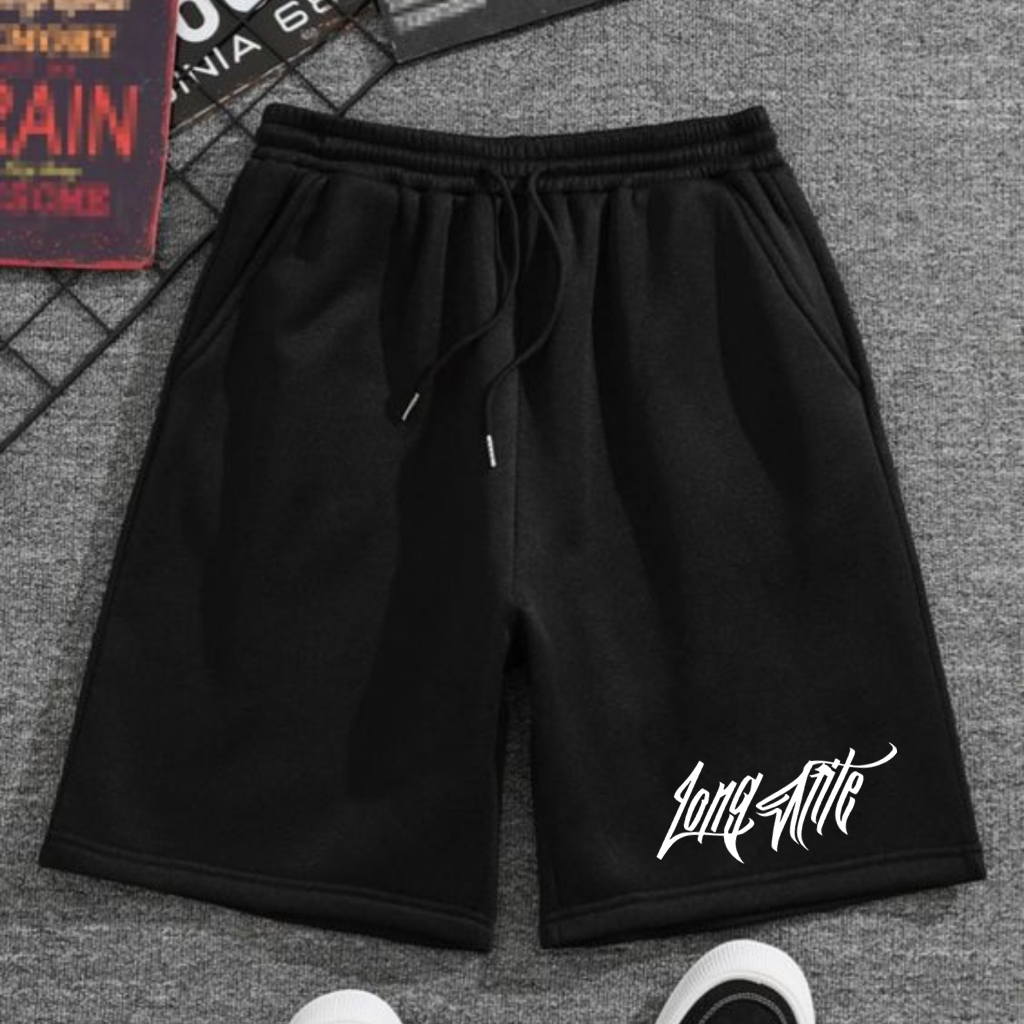 Bermuda Moletom Levinho Streetwear Shortinhos Flanelados Long Life Tecido Premium