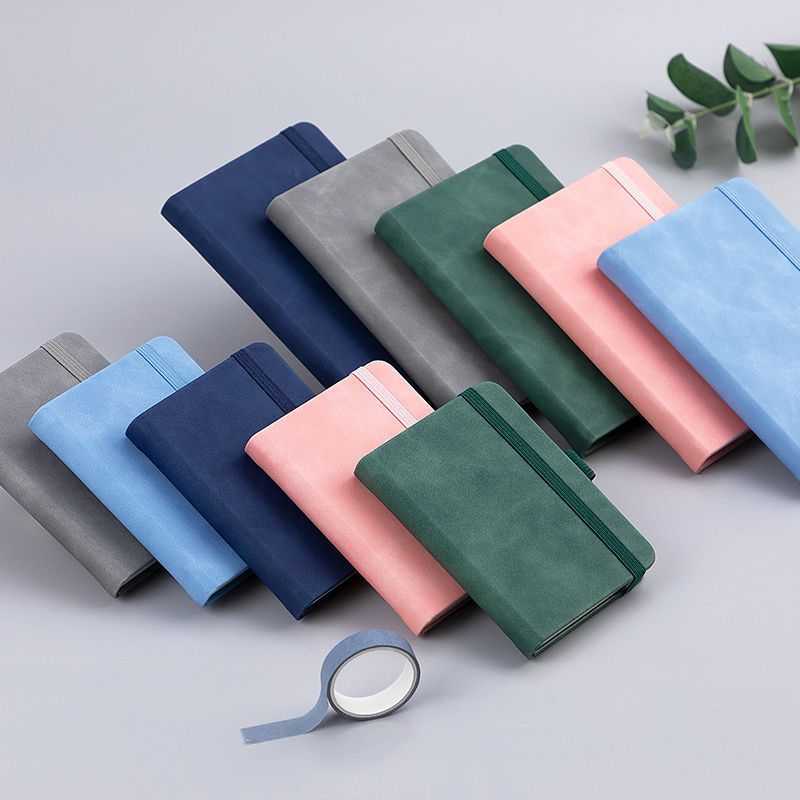 caderno de bolso de couro  A7 ou A6 em Oferta na Shopee