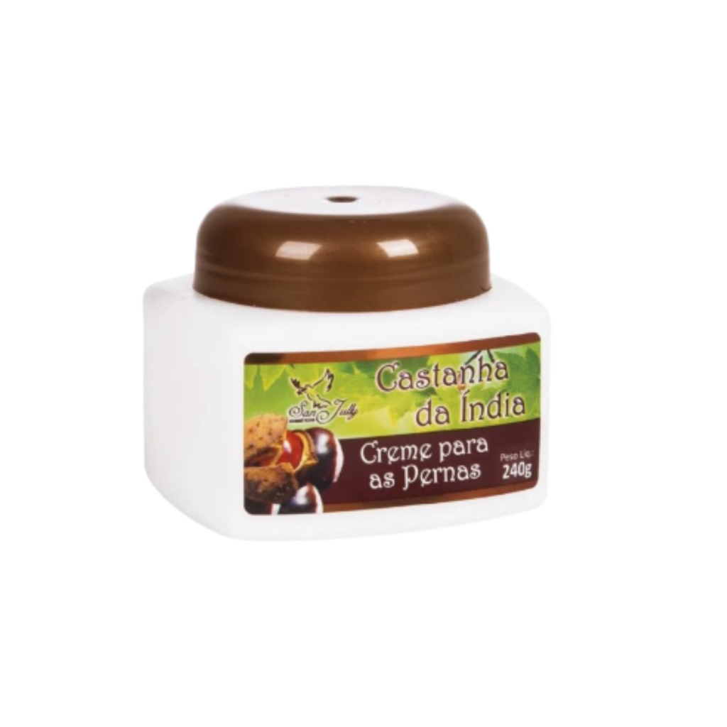 Creme Para As Pernas Castanha Da Índia 240g - San Jully