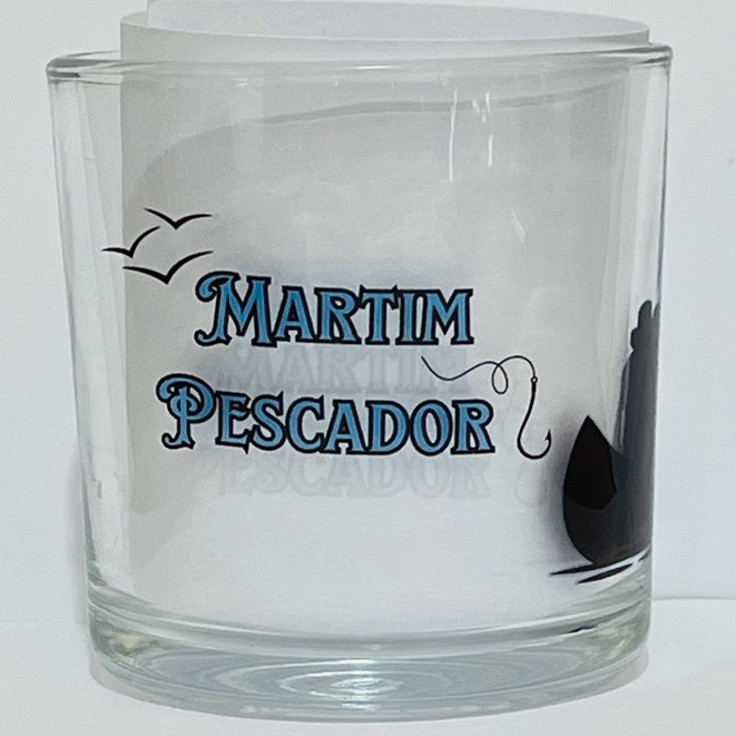 Copo de MARINHEIRO MARTIM PESCADOR Rum, Whisky e bebidas - Umbanda e Candomblé 260ML