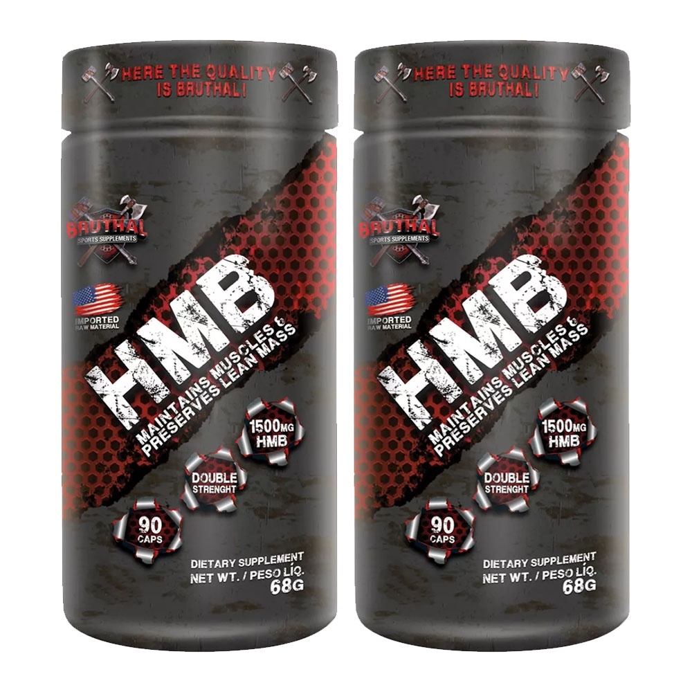 2x Hmb 1500mg - 90 Cápsulas - Bruthal Sports Supplements