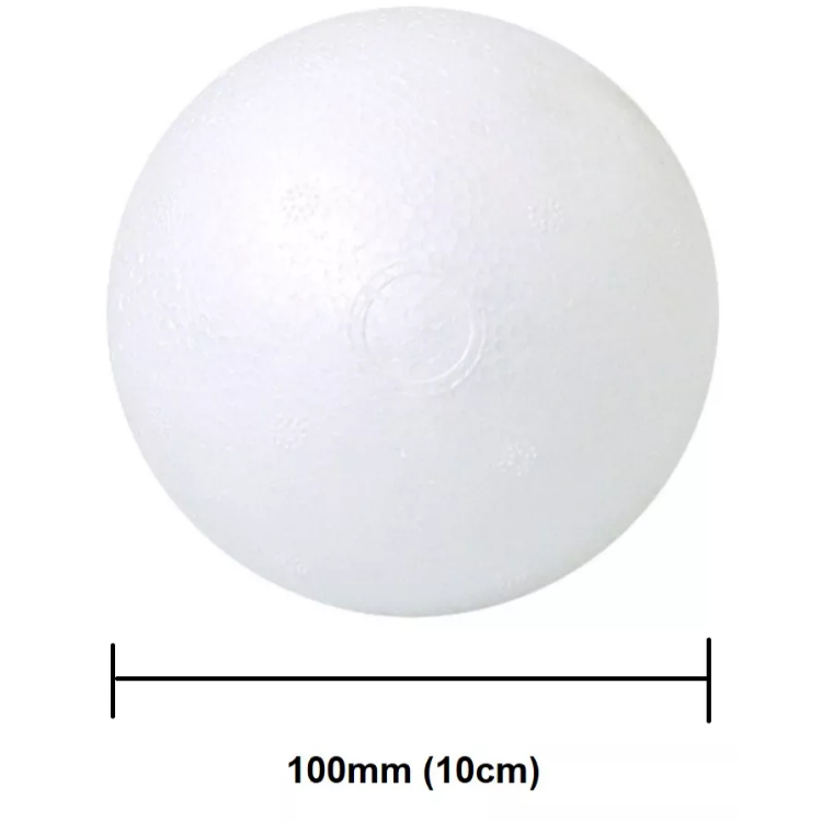 Bola de Isopor 100mm maciças com 10 bolinhas (10cm)