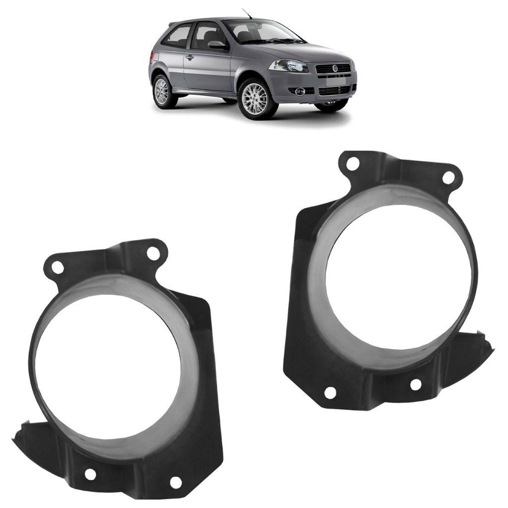 Suporte Moldura Milha Palio 2008 2009 2010 Preto Liso Com Furo em Oferta na Shopee