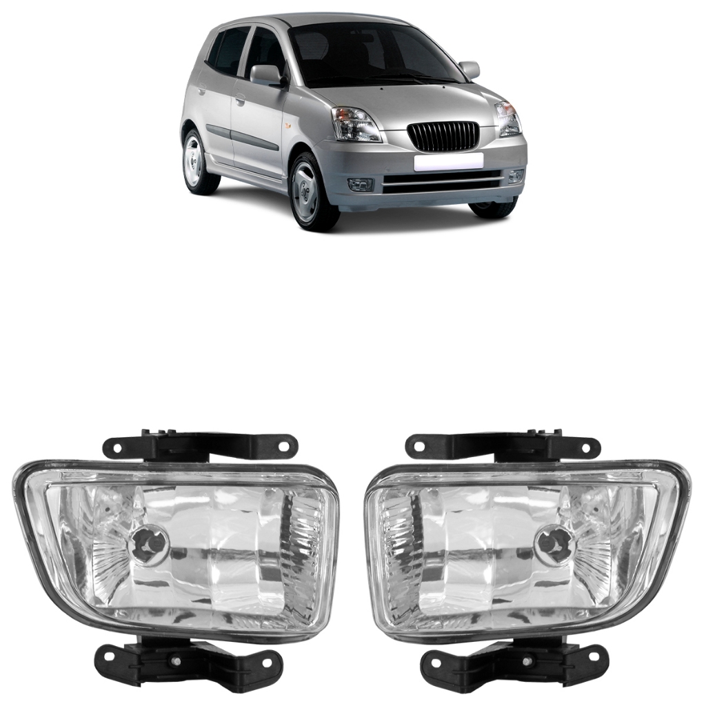 Farol Milha Auxiliar Picanto 2005 2006 2007 2008 Neblina Lente Lisa Acrilico