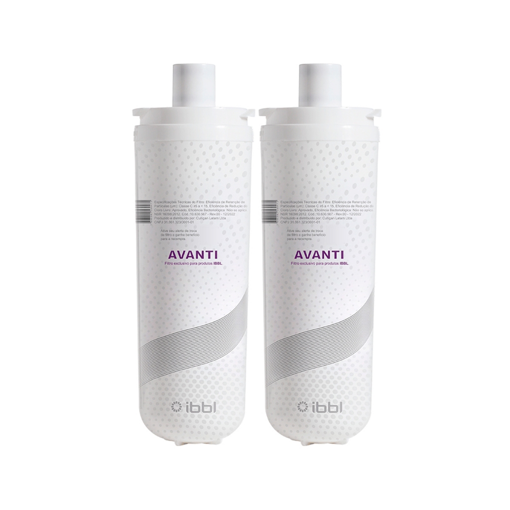 Kit 2 Refil P/ Purificador de Água IBBL Avanti Mio Original