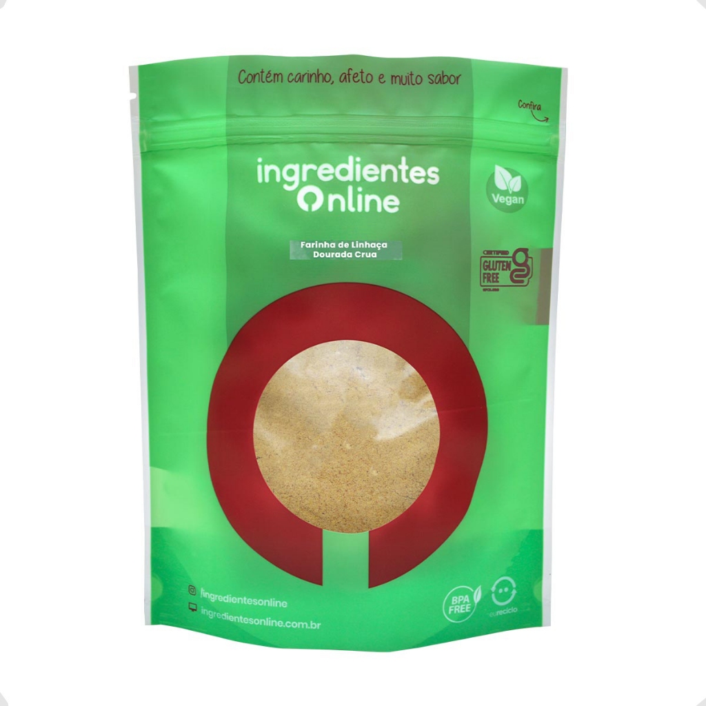 Farinha de Linhaça Dourada Crua 1kg - Ingredientes Online