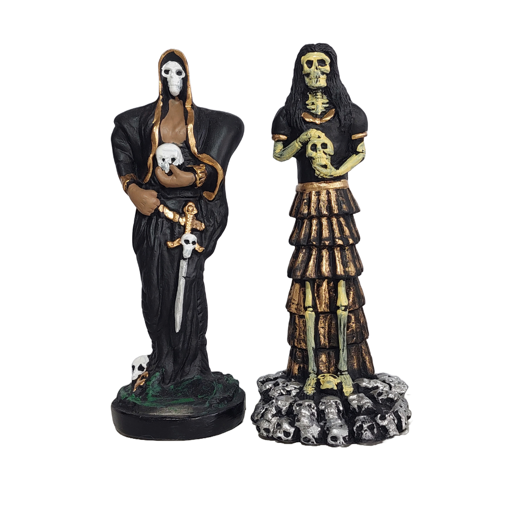 Exu João Caveira Pomba Gira Dona Tata Caveira imagem casal caveira