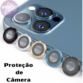 Película Lente Câmera Todos IPhones Protetor Metal Liso 4 Cores em Oferta na Shopee