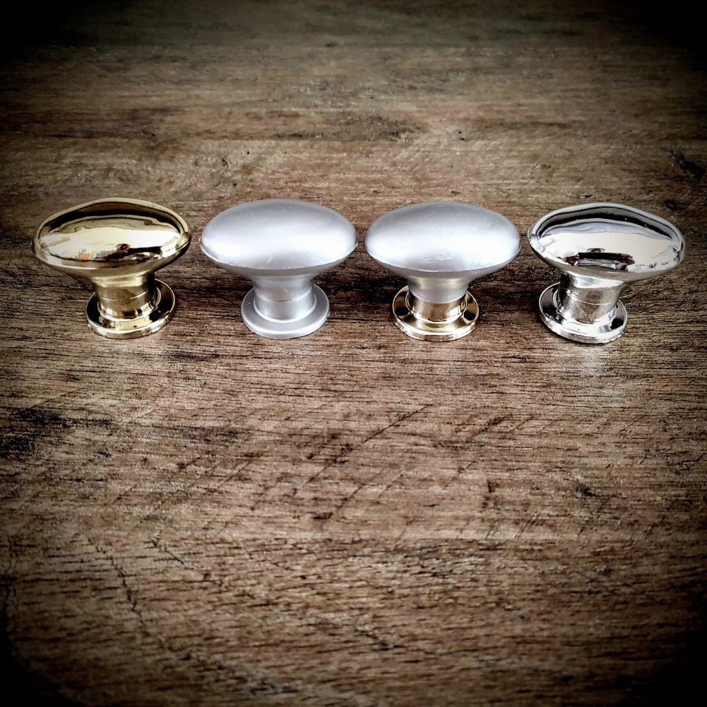 Puxador de Gaveta, kit 4/5/6/7/8 peças, Bola Oval, Branco, Preto, Rosa, Branco c/ dourado, para portas, Armários e etc..