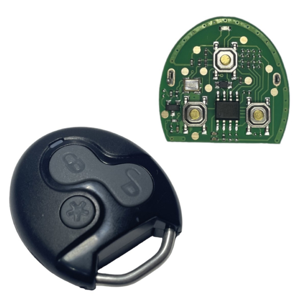Controle Olimpus Led Azul - Alarme 3 Botões Completo BR213 Original OS202