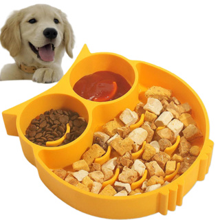 COMEDOURO LENTO CORUJINHA PARA PETS DIVERTIDO ANTI ENGASGO CORUJA em Oferta na Shopee