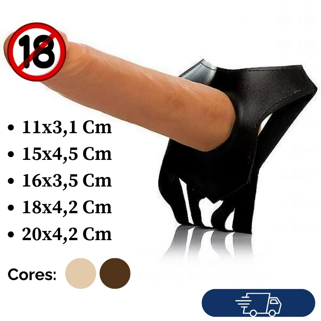 Cinta Peniana Com Penis De Silicone Strapon em Oferta na Shopee