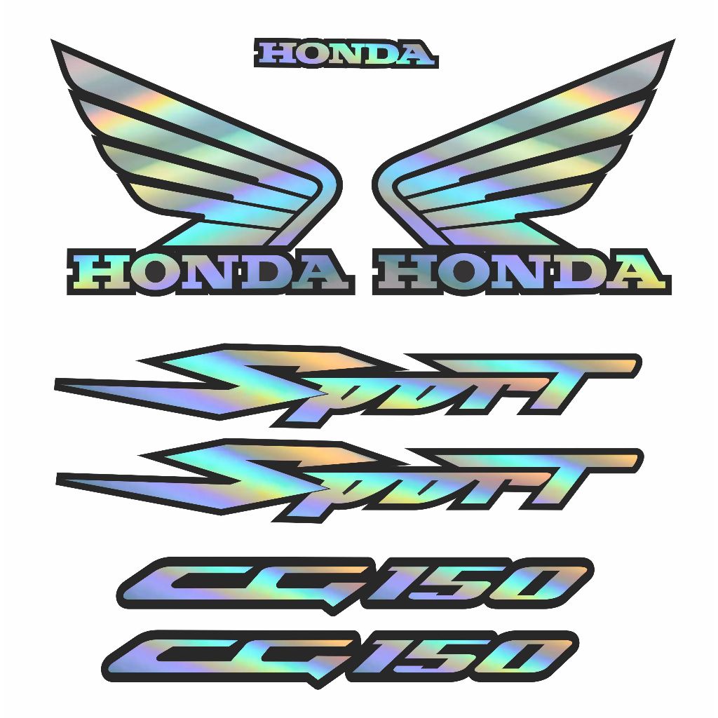 kit adesivos camaleão holografico honda titan 150 CG SPORT em Oferta na Shopee