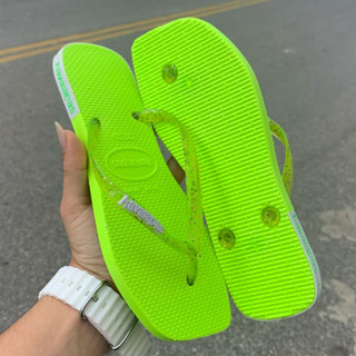 Chinelo de Dedo Casual com Gliter Varias Cores