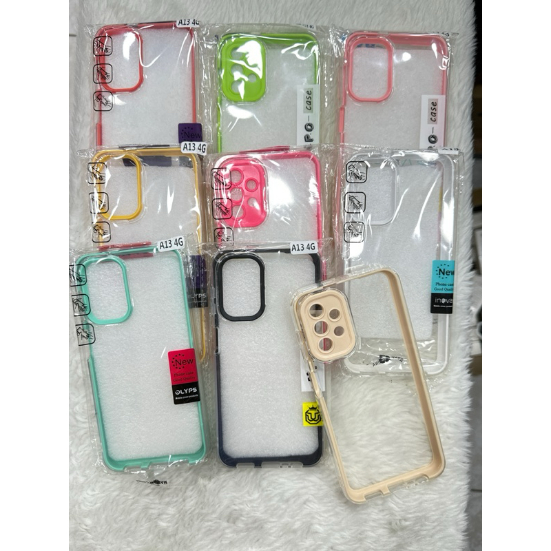 Capa Dupla Transparente Com Borda Cor Samsung A13 4G