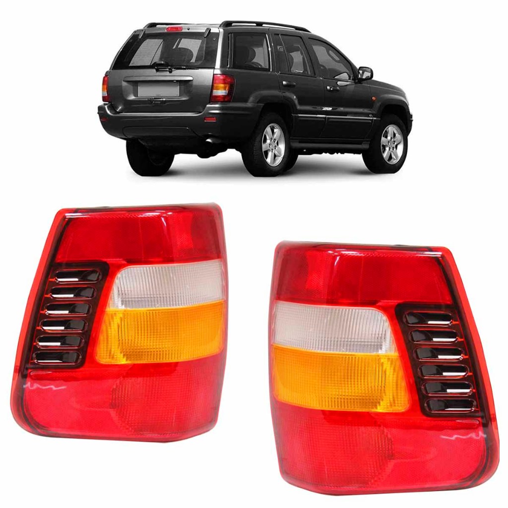 Lanterna Traseira Grand Cherokee 2002 2003 2004 Tricolor Lente Acrilico