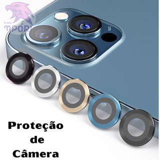 Película Protetora Para Câmera IPhone Lentes da Câmera do iPhone XR / 11 / 12 / 13 / 14 PRO / 15 PROMAX Protetor Metal *** 1/2/3 Unidades ***