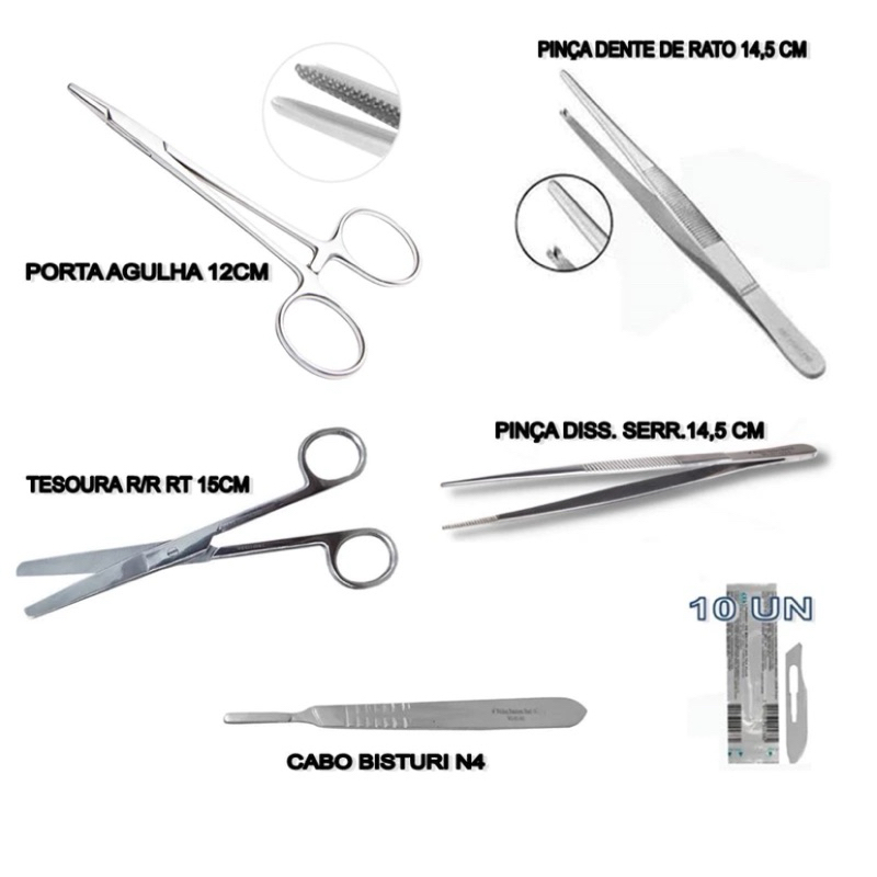 Kit Sutura 6 Peças Profissional Oferta nível 1