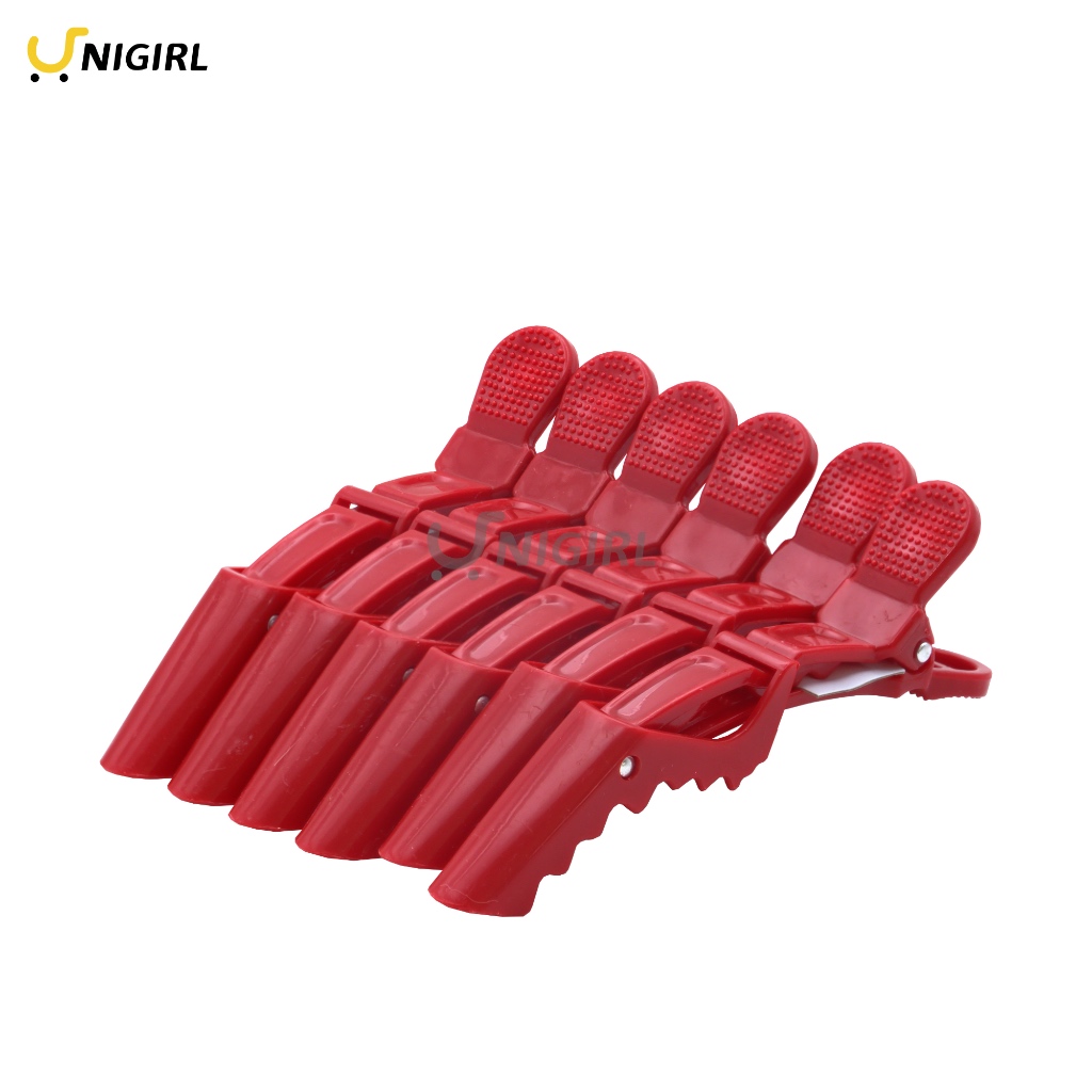 Presilha Jacare Crocodilo Clip Para Cabelo Cabeleireiro com 6 /12 unidades em Oferta na Shopee