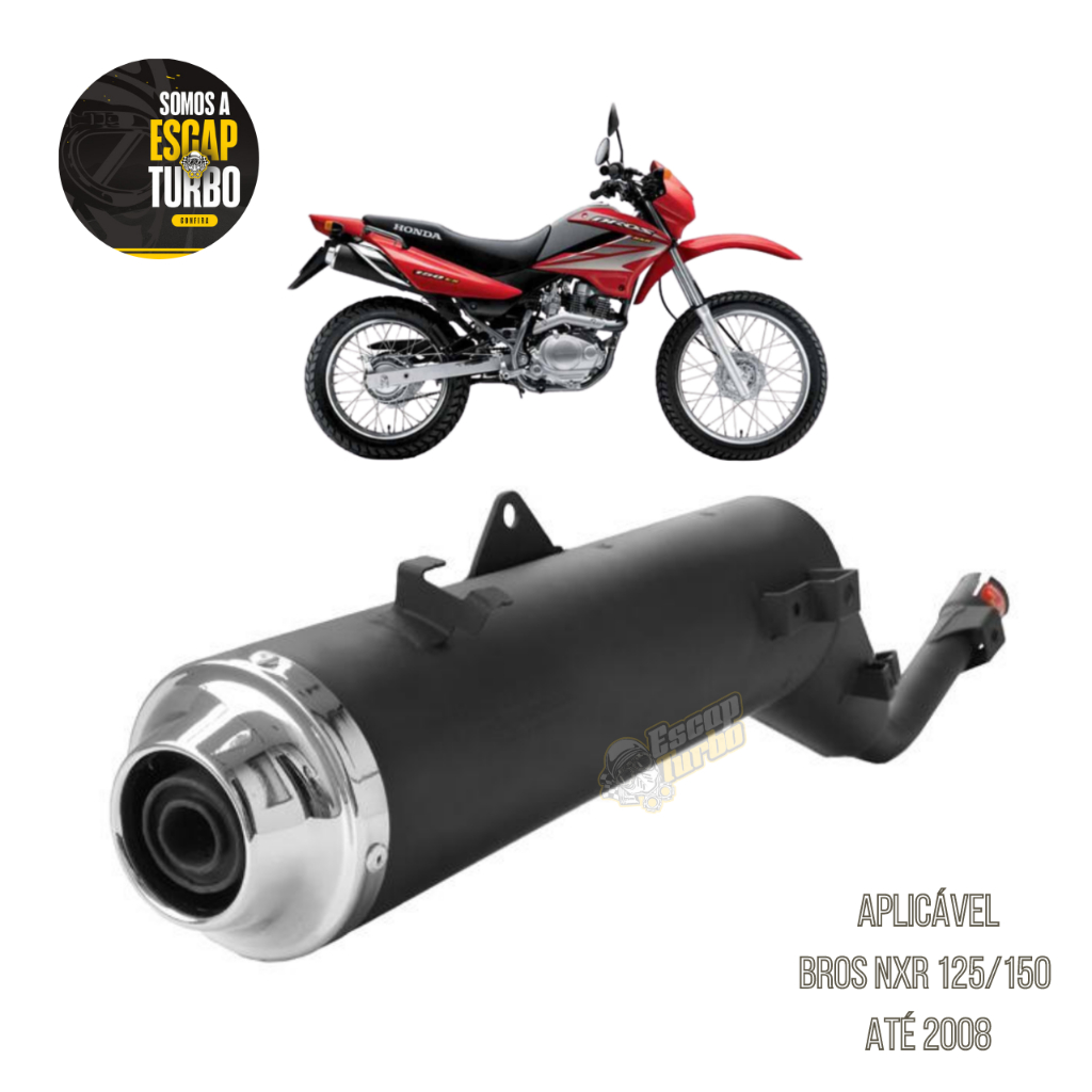 Escapamento Bross Nxr 125/150 08 Modelo Original Fortuna