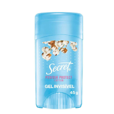 Desodorante Secret Powder Protect Cotton Gel Invisível 45g
