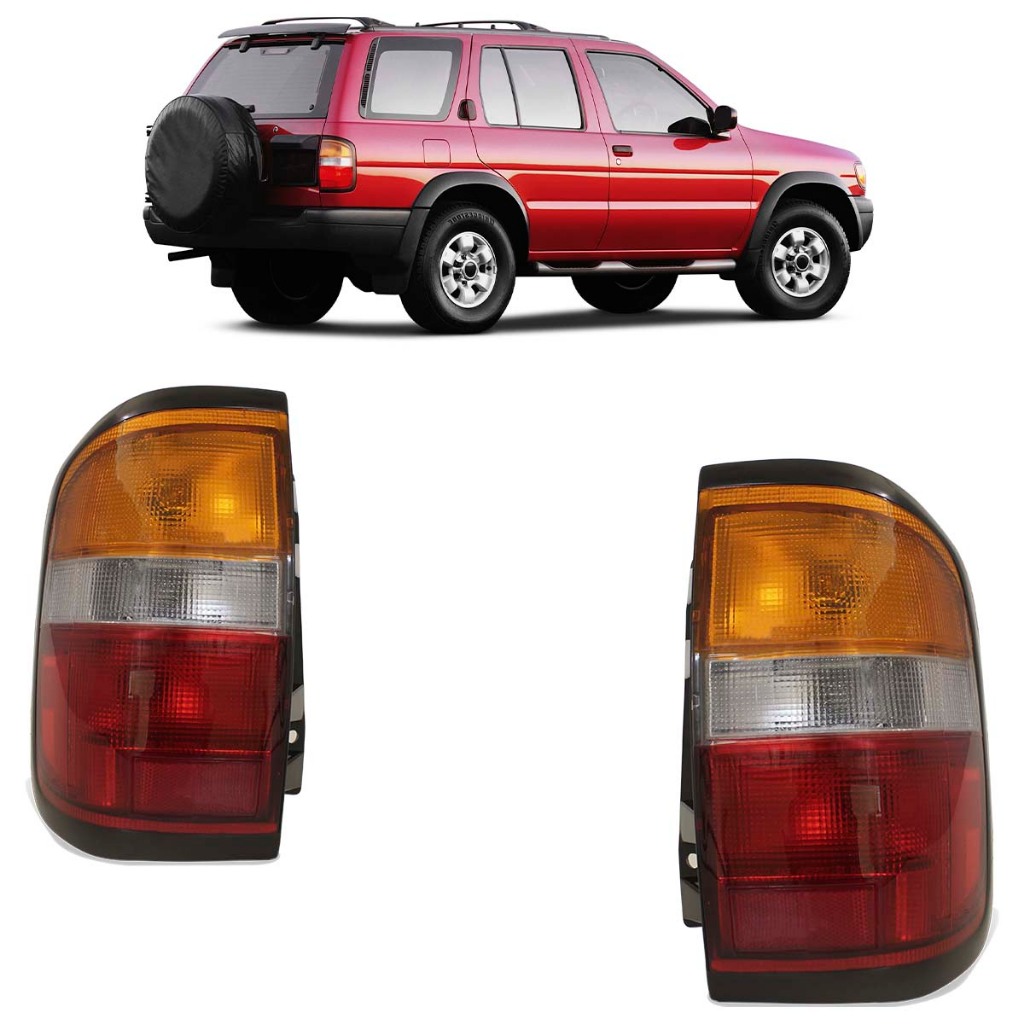 Lanterna Traseira Pathfinder 1996 1997 1998 1999 Tricolor Lente Estriada Acrilico