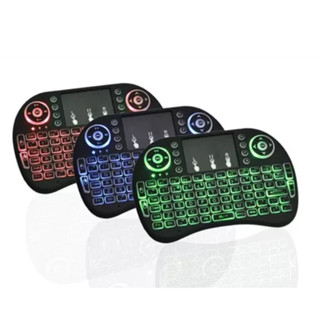 Mini Teclado TV Touch Led Sem Fio