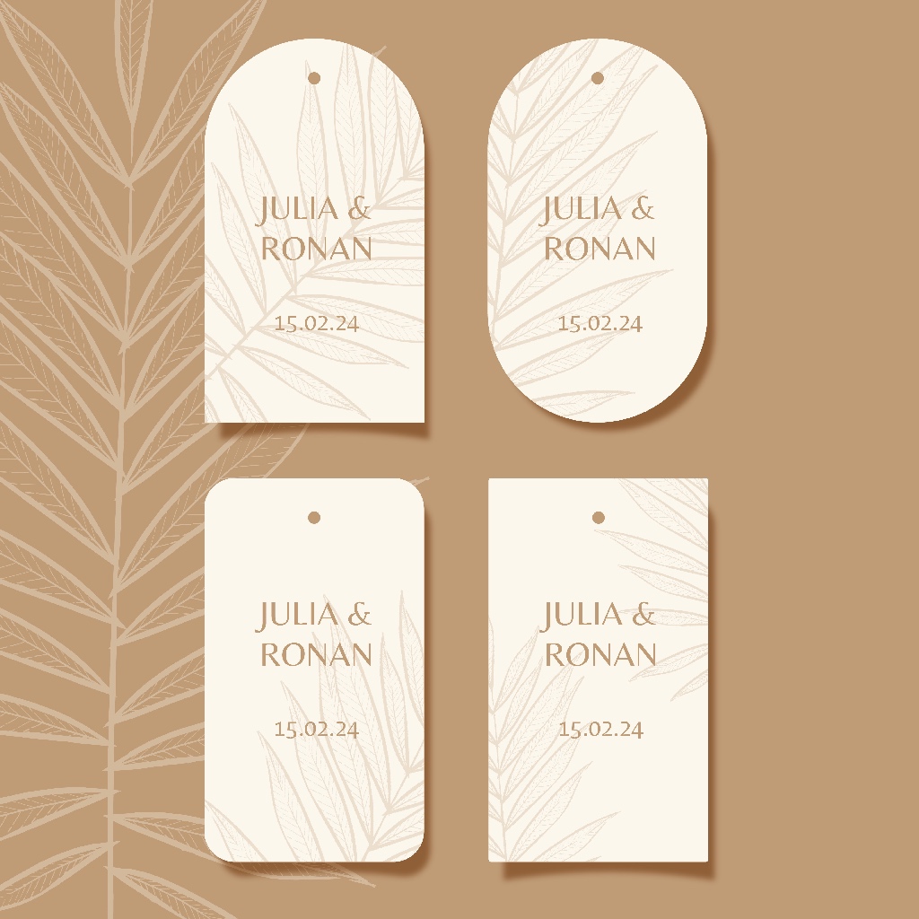 Tags Retangulares Personalizadas 8,5x4,5cm para Casamento Festa 15 Anos Eventos Bodas Etiquetas em Oferta na Shopee