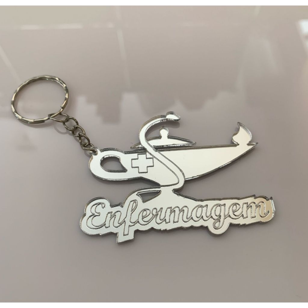 20 unidades chaveiro enfermagem em acrílico ou MDF em Oferta na Shopee