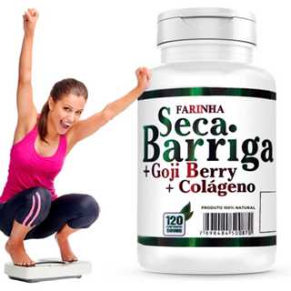 Farinha Sekka Goji Berry com Colágeno Hidrolisado 120 comprimidos 500 mg Ideal para Abdomen Academia