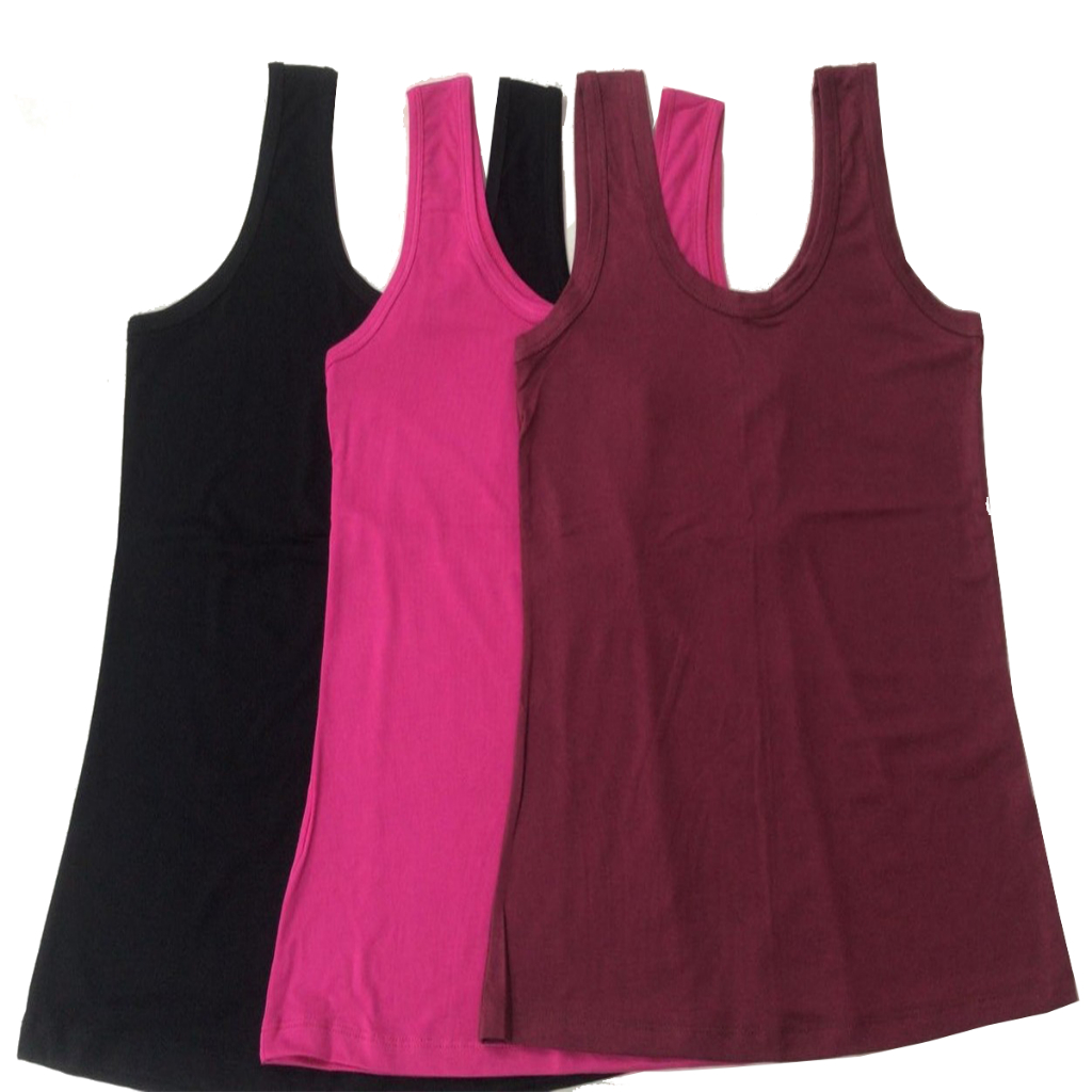 Combo 3 Camiseta Regata Básica Feminina Casual Malha Viscolycra Com Elastano Fresquinha Verão 2026