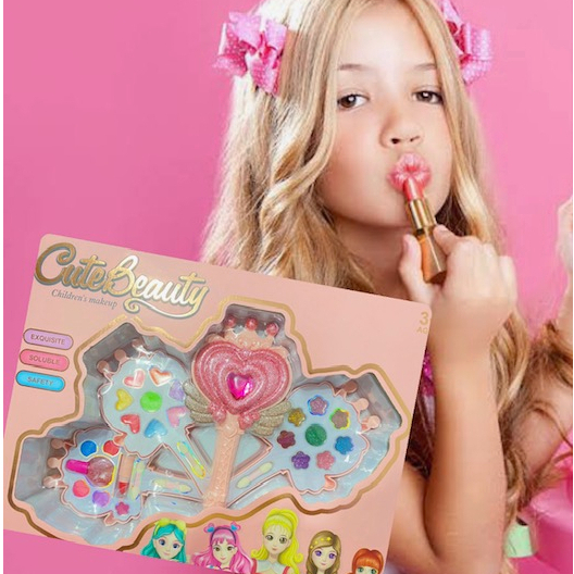 Kit Maquiagem Infantil Paleta de Maquiagem Infantil Menina