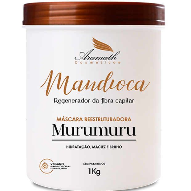 Aramath Máscara super Hidratante Mandioca 1kg em Oferta na Shopee