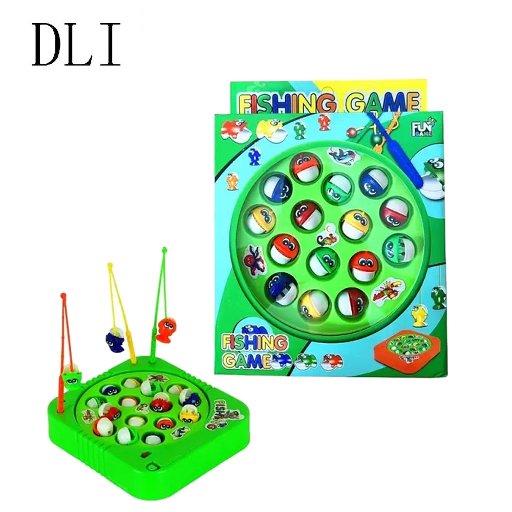 DLI Brinquedo Jogo Infantil Pescaria Pega Peixe Criança C/ Pilha