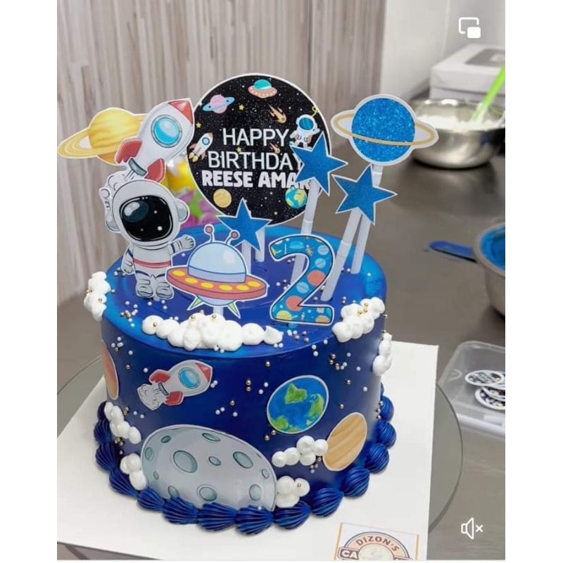 Topo de Bolo Astronauta