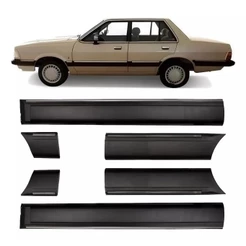 Jogo Friso Lateral Del Rey 85 86 87 88 A 91 Preto 4 Portas