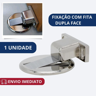 Kit 1/2/4 Prendedor de Porta Magnético Slim Cromado em Oferta na Shopee