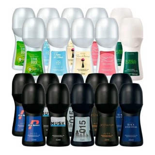 Kit Desodorantes Sortidos Feminino ou Masculino Avon Roll On em Oferta na Shopee