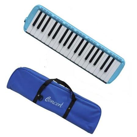 Escaleta 37 teclas Concert M37 Cor azul com Capa
