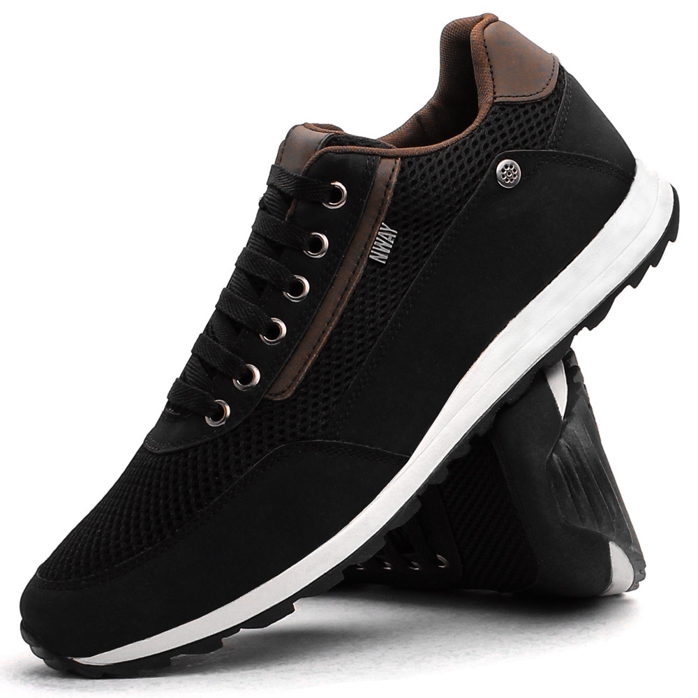 Tênis Masculino Casual Café Comfort Leve em Oferta na Shopee