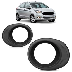 Aro Moldura Farol Milha Ka 2015 2016 2017 2018 Com Furo Preto